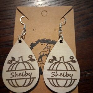 Personalizable Fall pumpkin earrings!